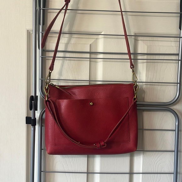 Madewell Bags Red Madewell The Transport Shoulder Crossbody Bag